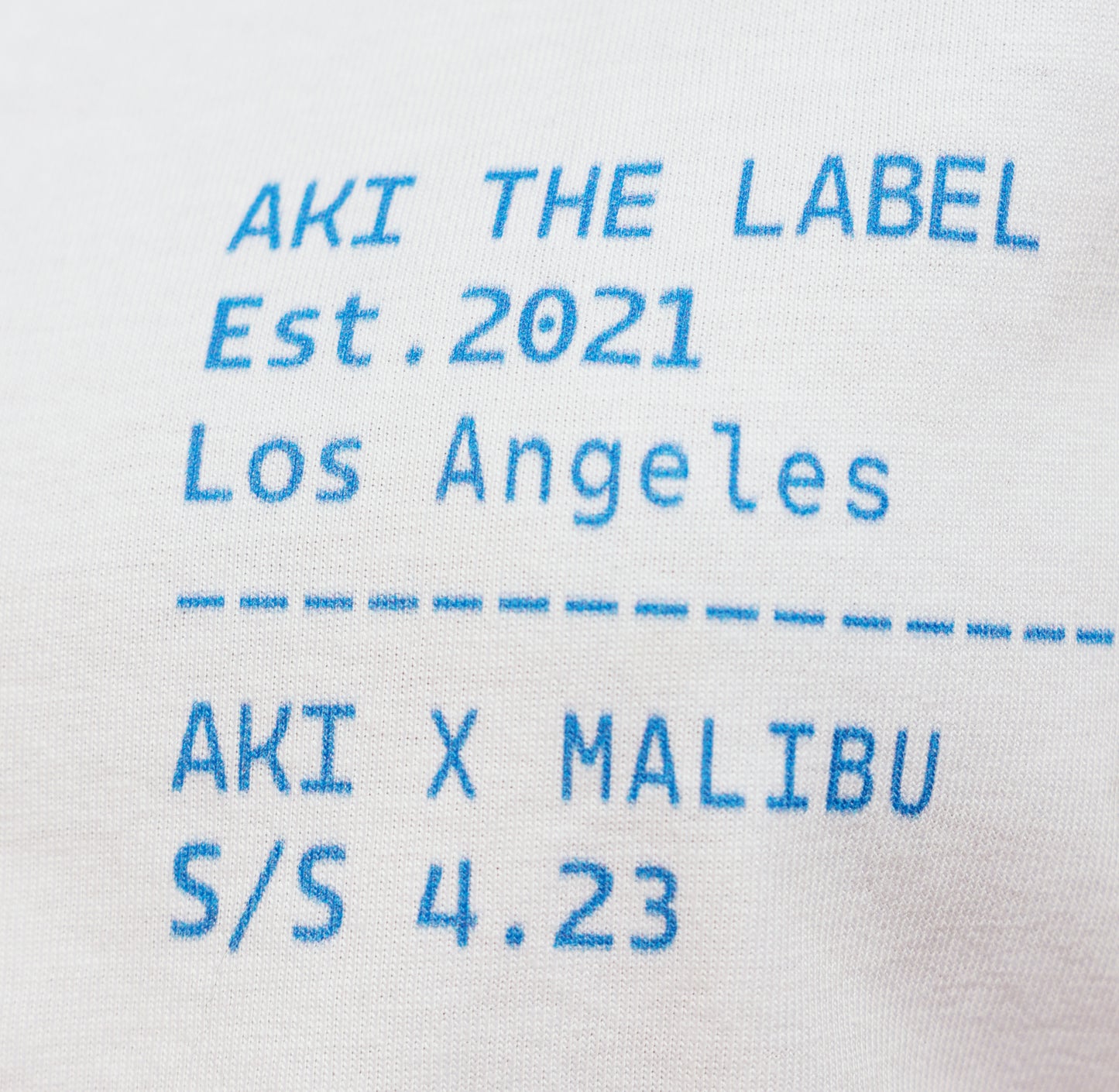 AKI X MALIBU – Cream Laine Tee