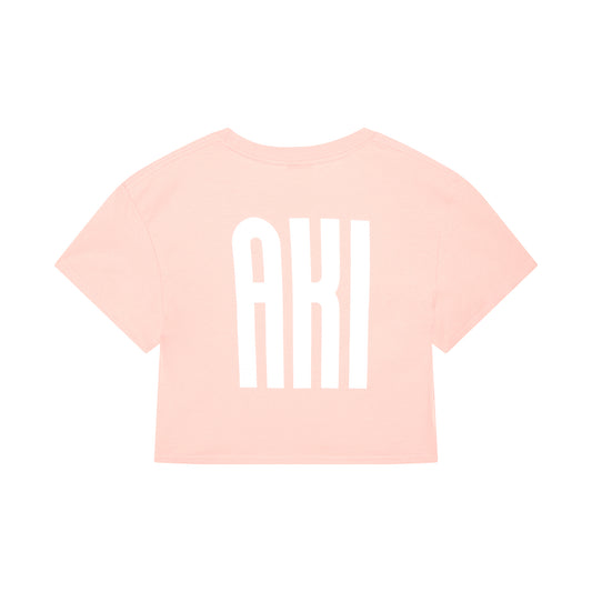 AKI X MALIBU – Strawberry Cropped Laine Tee
