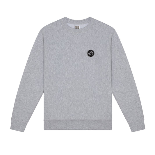 AKI CREW IN GREY - BLACK LOGO