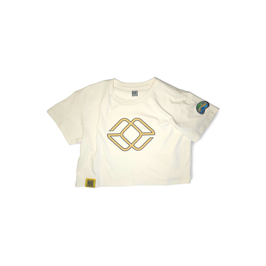 AKI x CHI - LAINE Crop Tee in Gold Coast