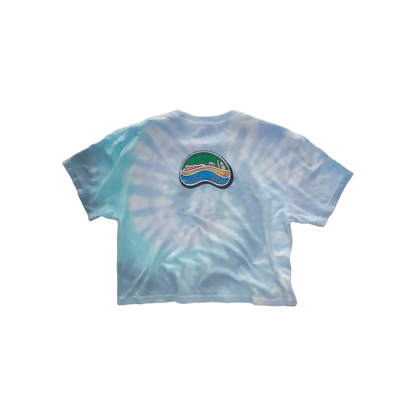 AKI x CHI - LAINE Crop Tee in Twirl Blue