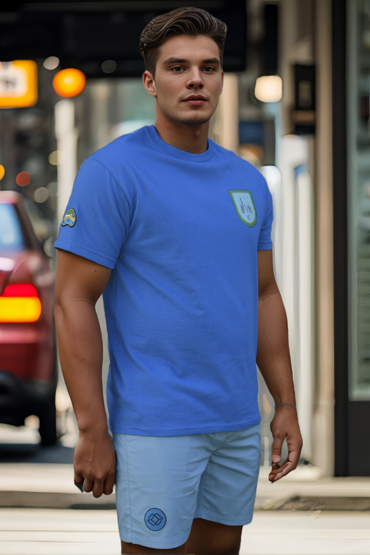 AKI x CHI - DAVI Shorts in Lake Blue