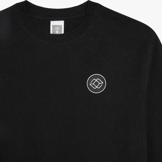 AKI CREW IN BLACK - BLACK LOGO