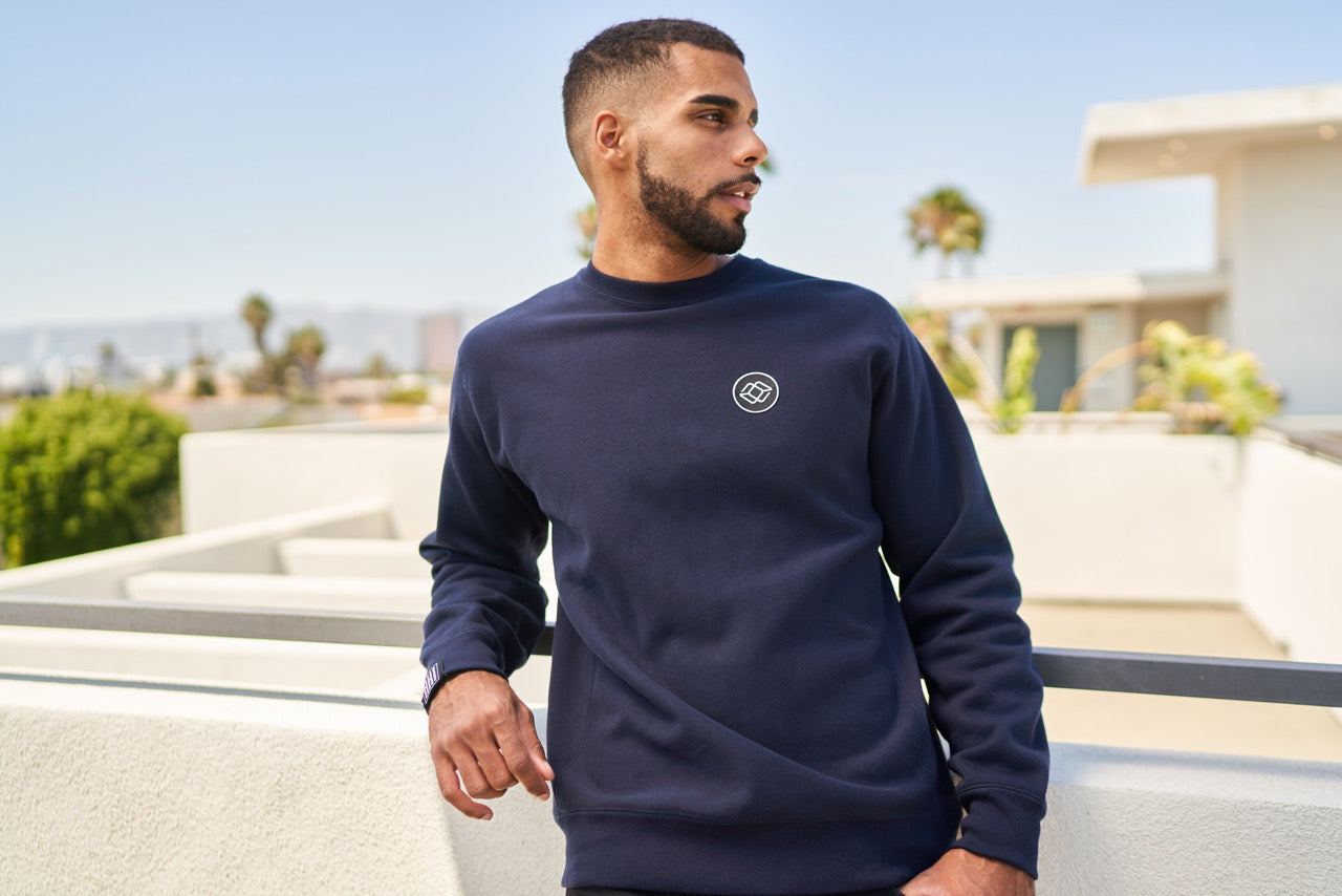 AKI CREW IN NAVY - BLACK LOGO