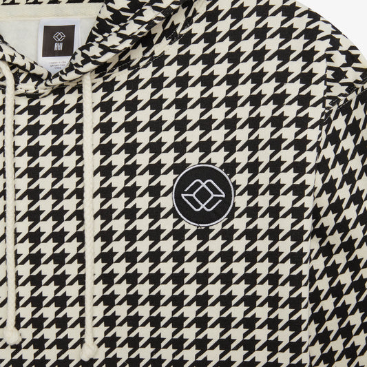 AKI X NY MAKI HOOD - HOUNDSTOOTH