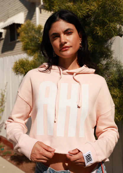 AKI X MALIBU – Strawberry Cropped Maki Hood