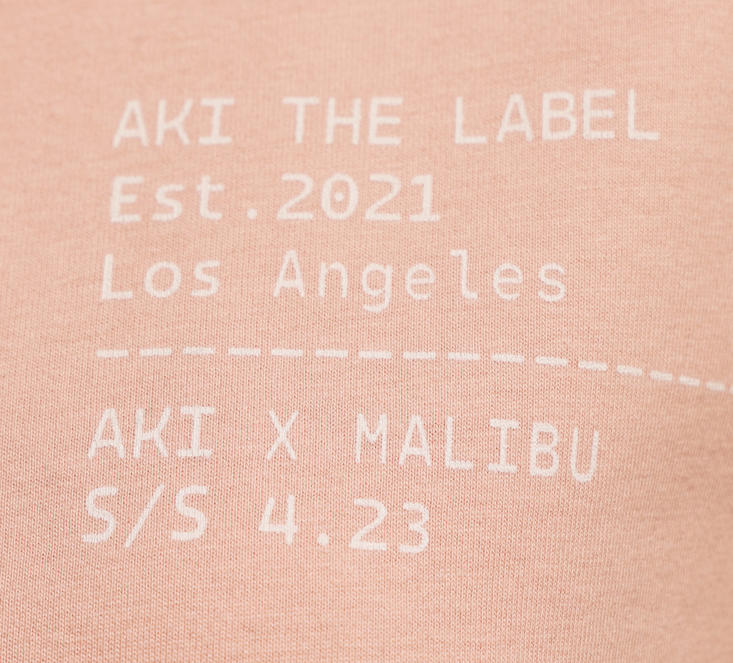 AKI X MALIBU – Strawberry Cropped Laine Tee