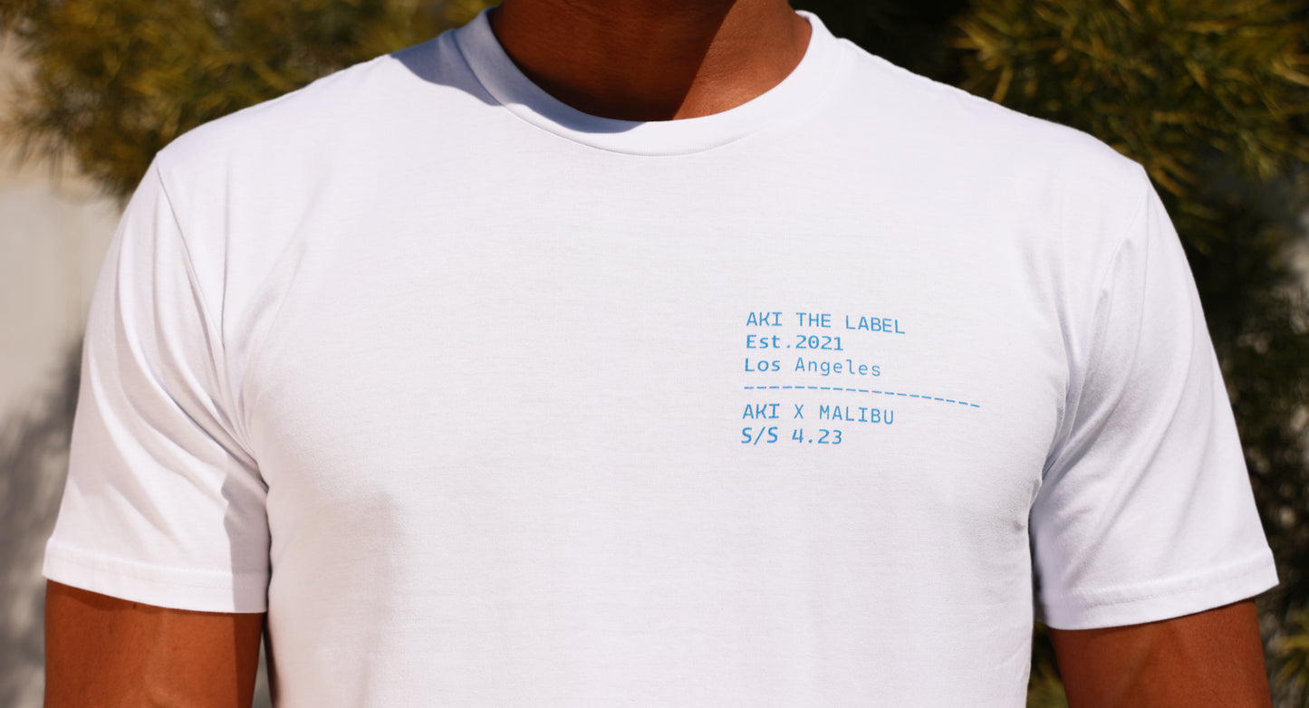 AKI X MALIBU – Cream Laine Tee