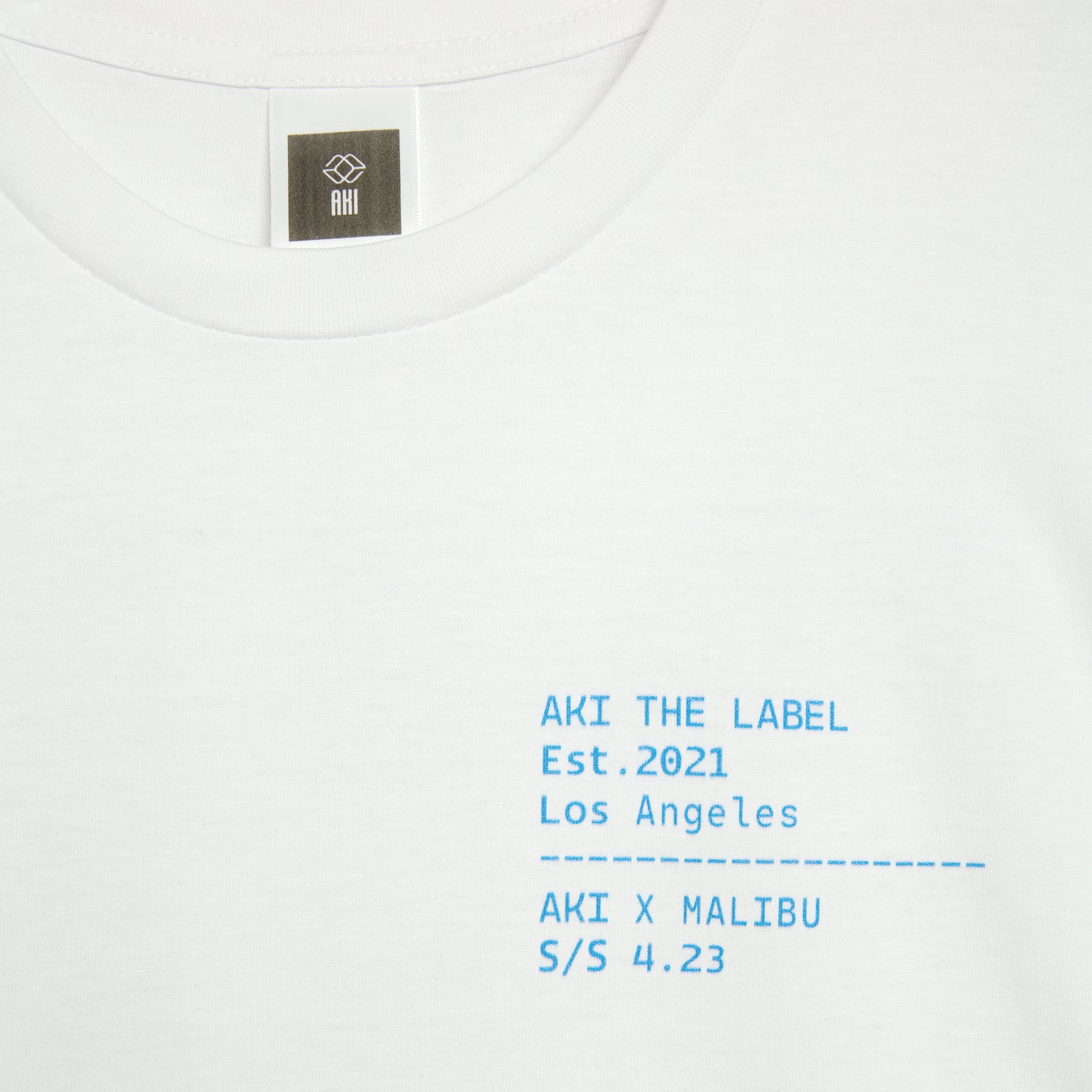 AKI X MALIBU – Cream Laine Tee