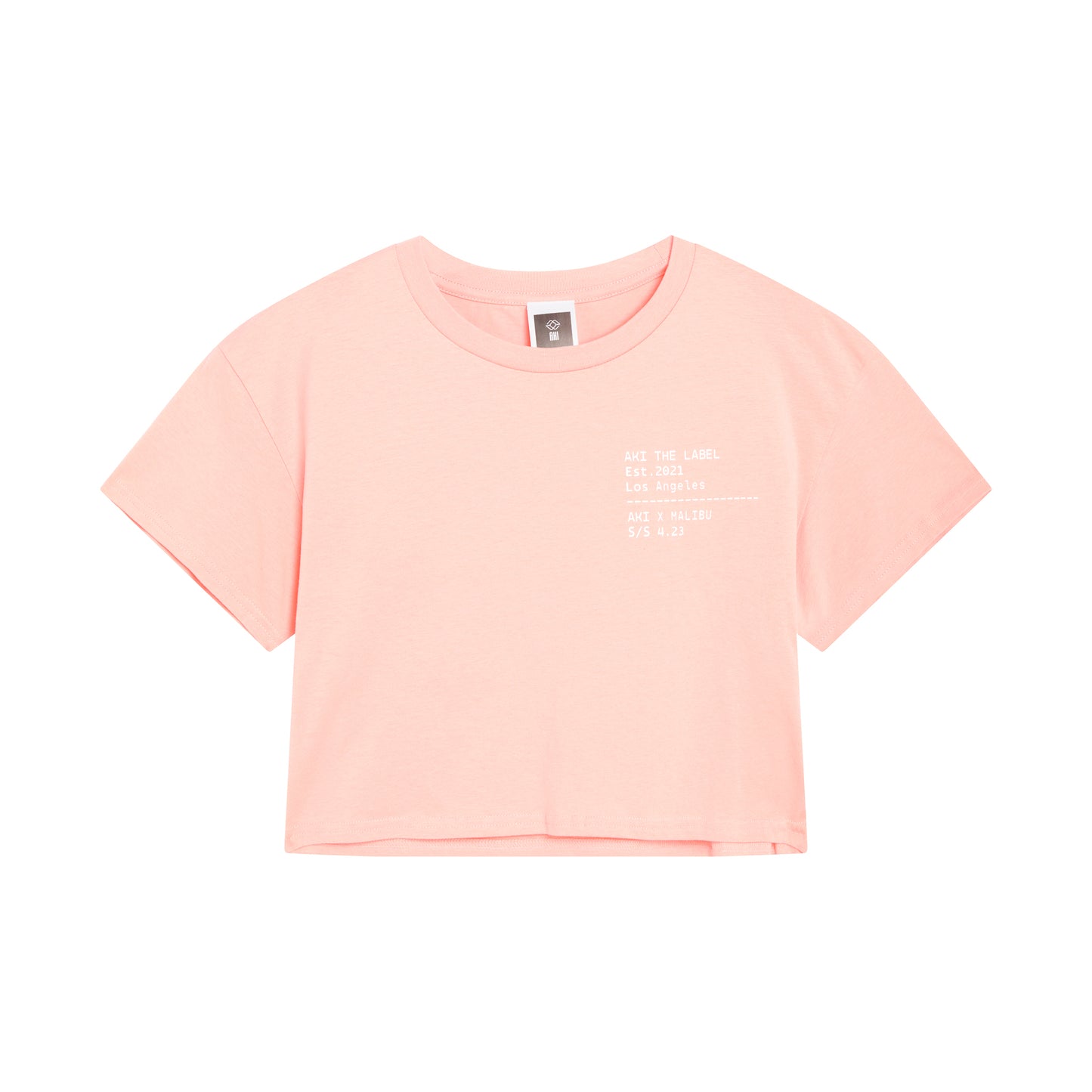 AKI X MALIBU – Strawberry Cropped Laine Tee