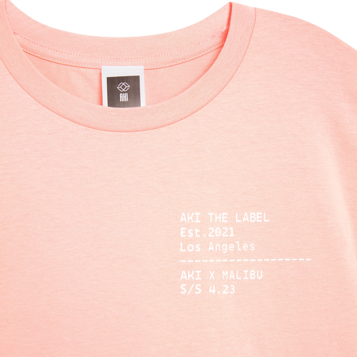 AKI X MALIBU – Strawberry Cropped Laine Tee