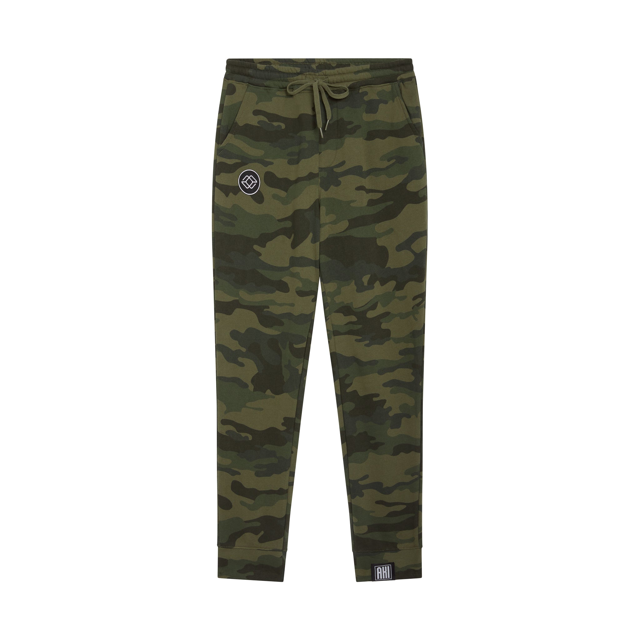 ◆AAKAM◆ Camouflage Logo Sweat Skirt Khaki AK24SK01KH AKI Sweats - Camo – Aki The Label