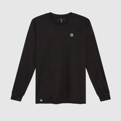 TALI TEE IN BLACK  - BLACK LOGO