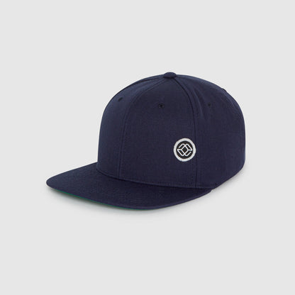 DAVI CAP IN NAVY - BLACK LOGO