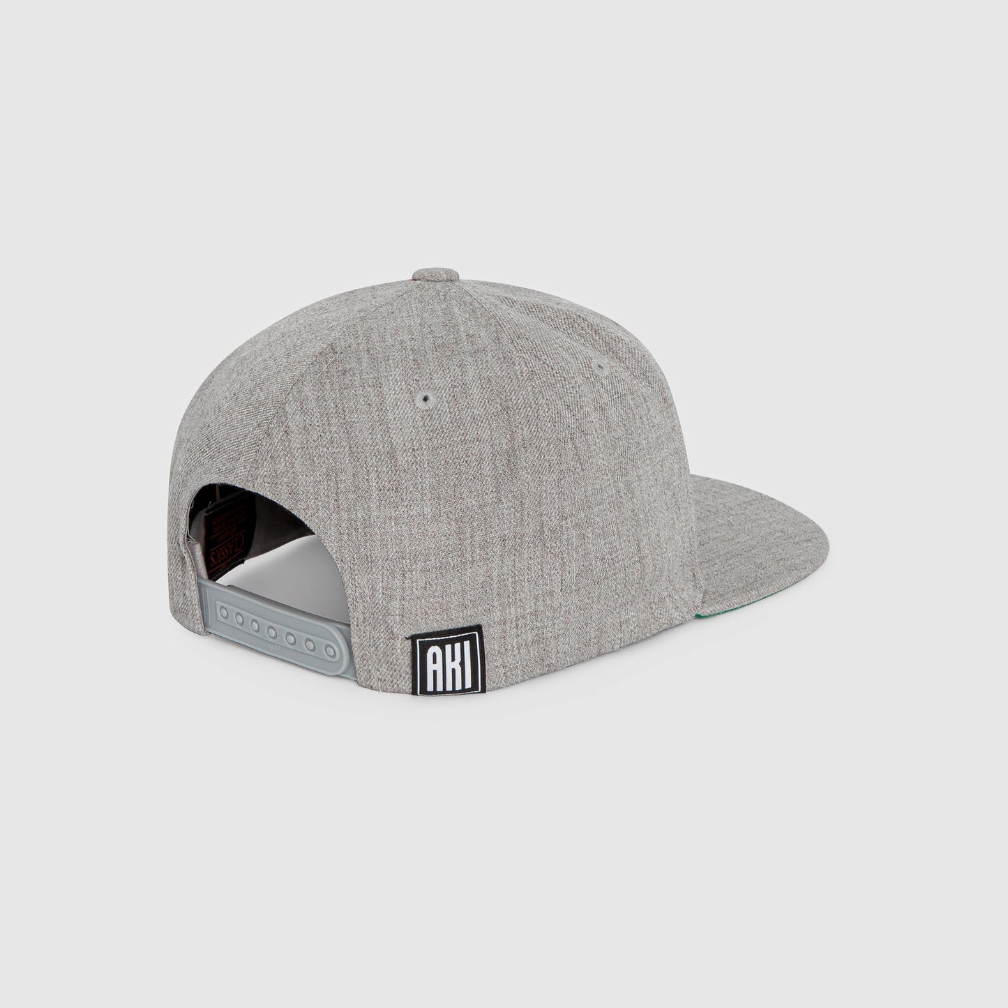 DAVI CAP IN GREY - BLACK LOGO