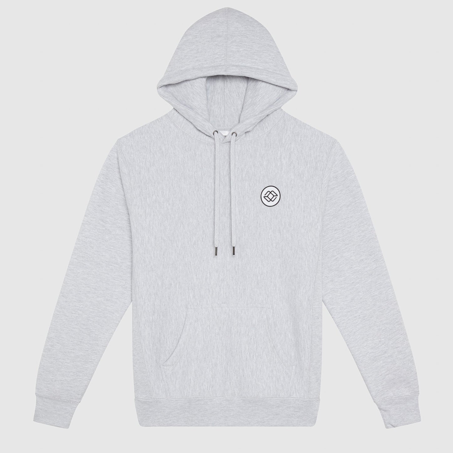 MAKI HOOD IN GREY - WHITE LOGO