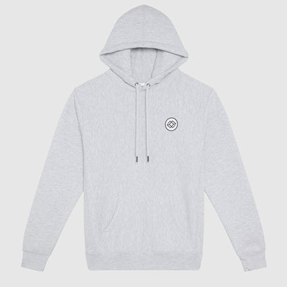 MAKI HOOD IN GREY - WHITE LOGO